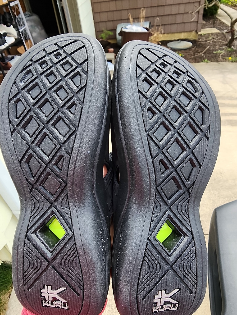 KURU Black Slip-On Comfort Sandals - Picture 6 of 6
